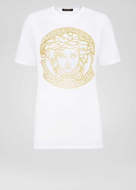 Versace Medusa Motif Loose Fit T-shirt Dam - 162503LHR